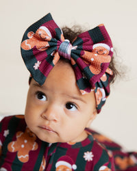 Baby Kids Bamboo Pajamas — Bake It Till You Make It Biggie Bow — Image 1