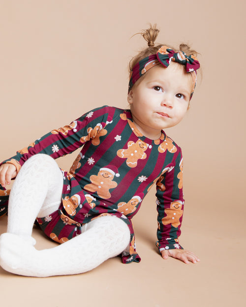 Baby Kids Bamboo Pajamas — Bake It Till You Make It Headwrap — Image 3