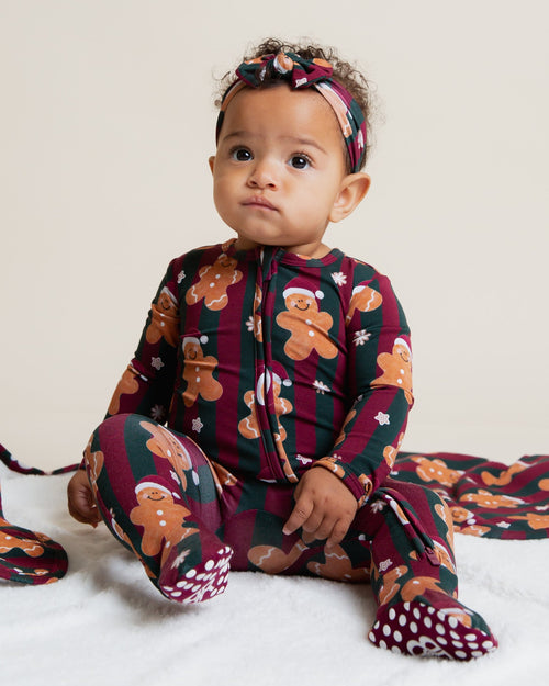 Baby Kids Bamboo Pajamas — Bake It Till You Make It Headwrap — Image 2