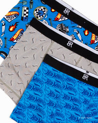Baby Kids Bamboo Pajamas — Hot Wheels™ Born To Race 3-Pack Boy's Boxer Brief Underwear — Image 2