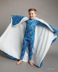 Baby Kids Bamboo Pajamas — Hot Wheels™ Born To Race Bum Bum Blanket - Plush — Image 1