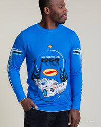 Baby Kids Bamboo Pajamas — Hot Wheels™ Born To Race Men's Long Sleeve Shirt — Image 1