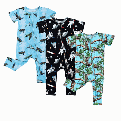 Creative & Curious Romper Set of 3 - Image 1 - Bums & Roses