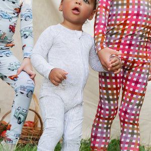 Baby Kids Bamboo Pajamas — Cream Puff + Branching Out Convertible Rompers Bundle — Image 3