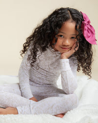 Baby Kids Bamboo Pajamas — Branching Out Long Sleeve Pajama Set — Image 1