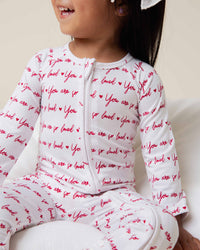 Baby Kids Bamboo Pajamas — You Are So Loved Convertible Romper — Image 1