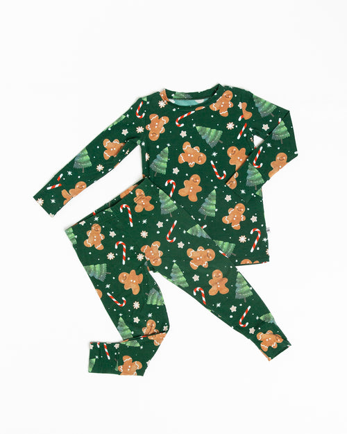 Baby Kids Bamboo Pajamas — Bake it Happen Long Sleeve Pajama Set — Image 2