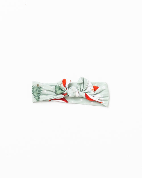 Baby Kids Bamboo Pajamas — Just BeClause Headwrap — Image 2
