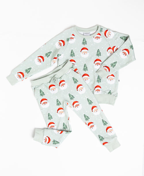 Baby Kids Bamboo Pajamas — Just BeClause Jogger Set — Image 2