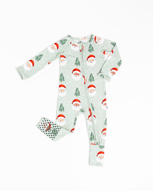 Baby Kids Bamboo Pajamas — Just BeClause Convertible Romper — Image 2