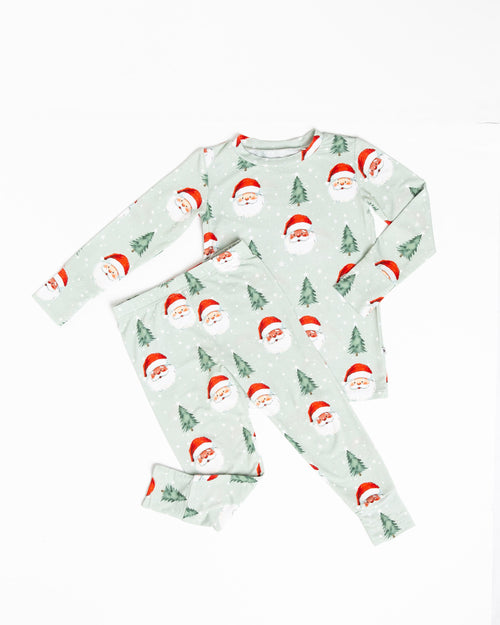 Baby Kids Bamboo Pajamas — Just BeClause Long Sleeve Pajama Set — Image 2