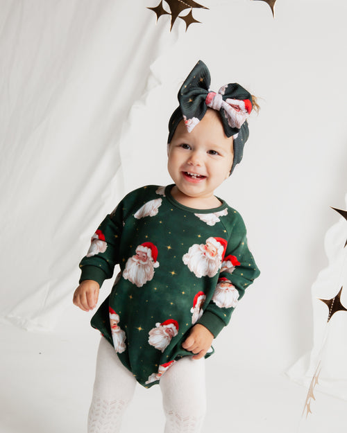 Baby Kids Bamboo Pajamas — Claus Encounters Bubble Sweatshirt — Image 4