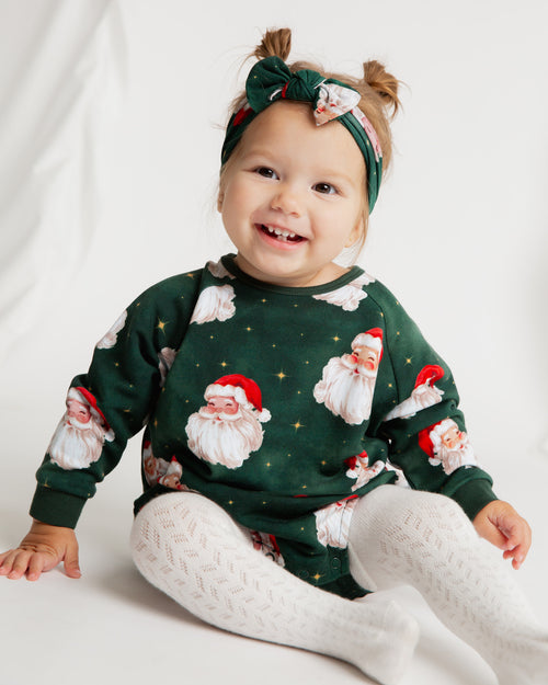 Baby Kids Bamboo Pajamas — Claus Encounters Bubble Sweatshirt — Image 3