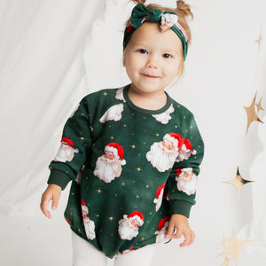 Baby Kids Bamboo Pajamas — Claus Encounters Bubble Sweatshirt — Image 1