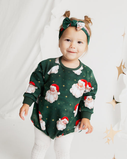 Baby Kids Bamboo Pajamas — Claus Encounters Bubble Sweatshirt — Image 1