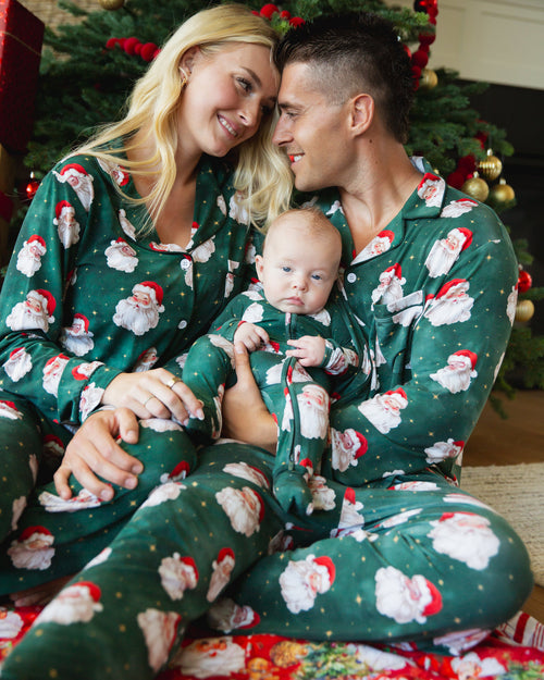 Baby Kids Bamboo Pajamas — Claus Encounters Convertible Romper — Image 3