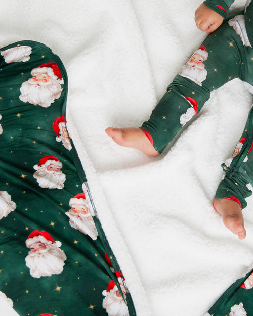Baby Kids Bamboo Pajamas — Claus Encounters Convertible Romper — Image 8