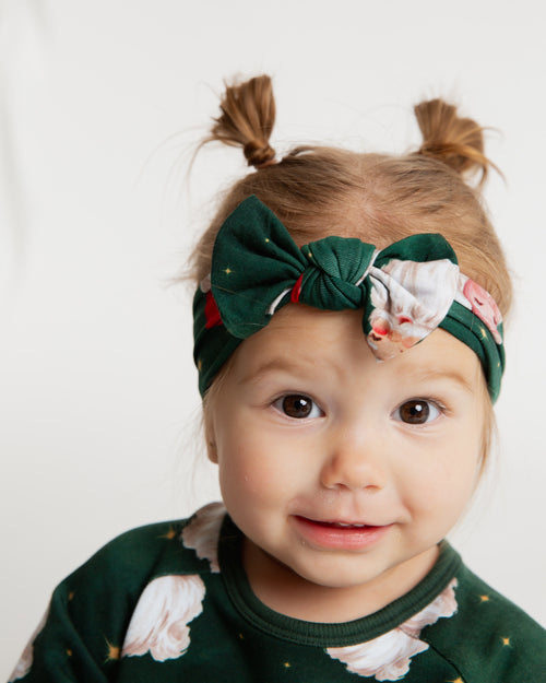 Baby Kids Bamboo Pajamas — Claus Encounters Headwrap — Image 4