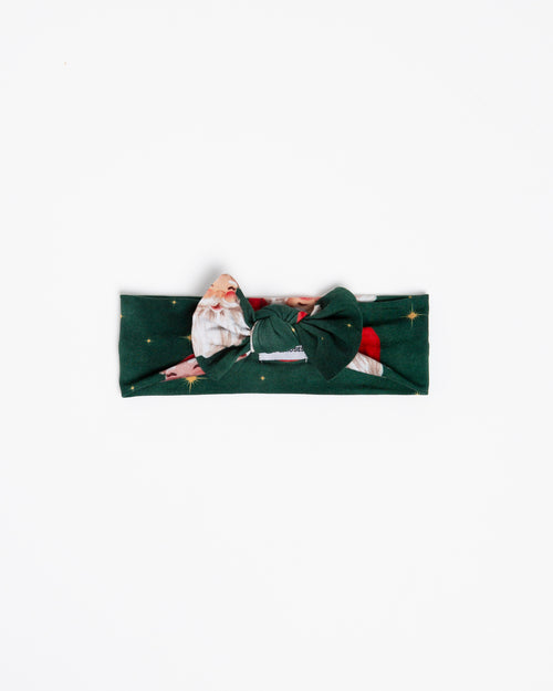 Baby Kids Bamboo Pajamas — Claus Encounters Headwrap — Image 2