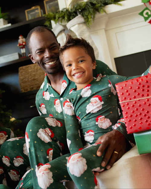Baby Kids Bamboo Pajamas — Claus Encounters Long Sleeve Pajama Set — Image 7