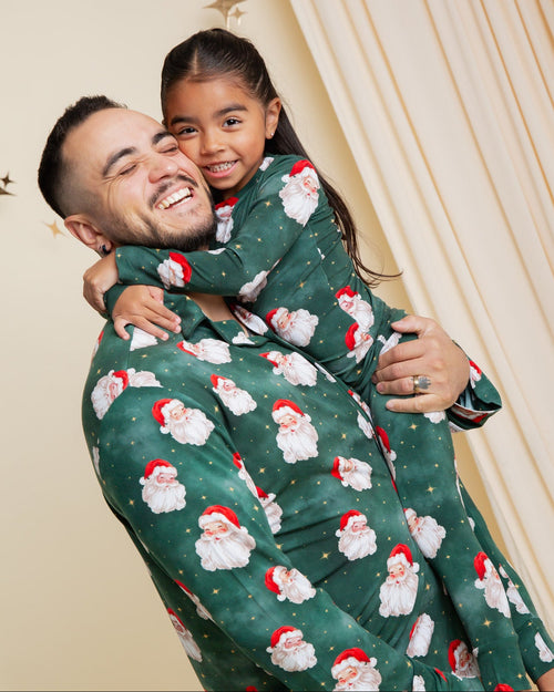 Baby Kids Bamboo Pajamas — Claus Encounters Men's Collar Shirt & Pants Set — Image 11