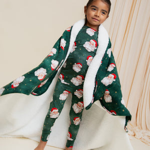 Baby Kids Bamboo Pajamas — Claus Encounters Bum Bum Blanket - Plush — Image 1