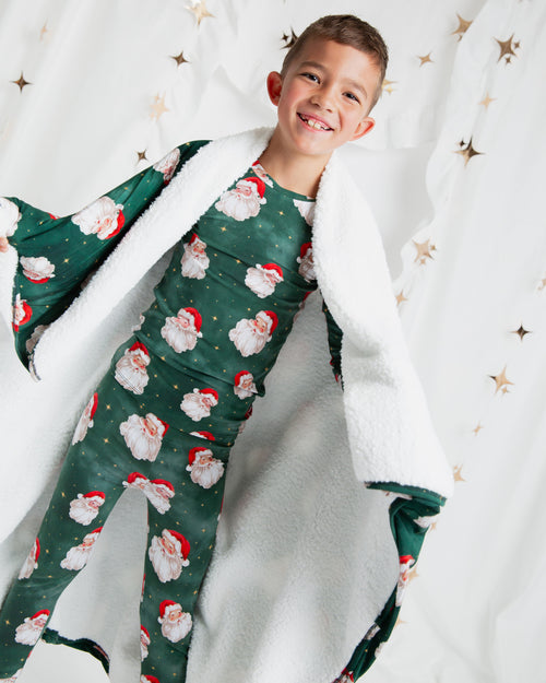 Baby Kids Bamboo Pajamas — Claus Encounters Bum Bum Blanket - Plush — Image 4