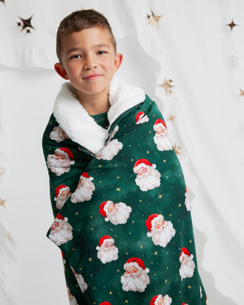 Baby Kids Bamboo Pajamas — Claus Encounters Bum Bum Blanket - Plush — Image 5