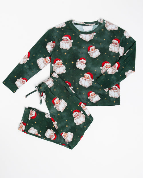 Baby Kids Bamboo Pajamas — Claus Encounters Relaxed Long Sleeve Top & Pants Everyday Set — Image 2