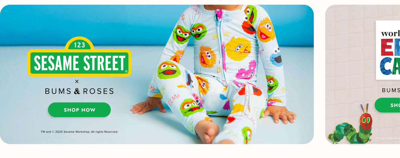 Bums & Roses Super Soft Bamboo Baby Wear