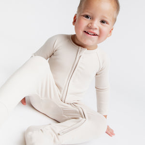 Baby Kids Bamboo Pajamas — Navy or Not + Knitted Elephant Lovey Essential Bundle — Image 2