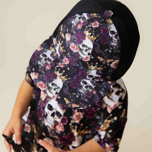 Baby Kids Bamboo Pajamas — Crown Me Dead Hat — Image 1