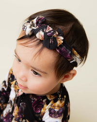 Baby Kids Bamboo Pajamas — Crown Me Dead Headwrap — Image 1