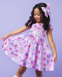 Baby Kids Bamboo Pajamas — Cute To Death Cap Sleeve Dress & Shorts Set — Image 1