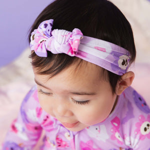 Baby Kids Bamboo Pajamas — Cute To Death Headwrap — Image 1