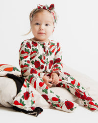 Baby Kids Bamboo Pajamas — Daddy's Girl Footie — Image 1