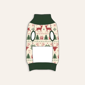 Baby Kids Bamboo Pajamas — Deer to Dream Dog Sweater — Image 1