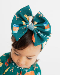 Baby Kids Bamboo Pajamas — Friends™ Biggie Bow — Image 1