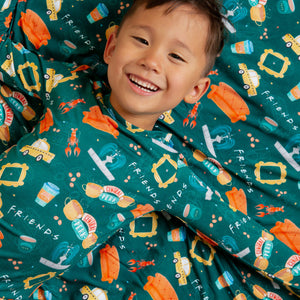 Baby Kids Bamboo Pajamas — Friends™ Bum Bum Blanket - Plush — Image 1