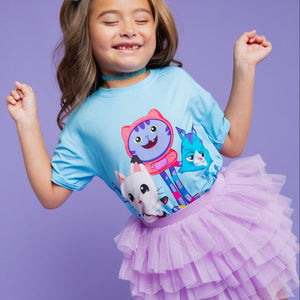 Baby Kids Bamboo Pajamas — Gabby's Dollhouse™ Purr-fect Pals T-Shirt — Image 1