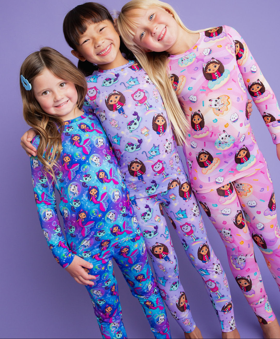 Baby Kids Bamboo Pajamas — Gabby's Dollhouse™ Mermaid Magic Long Sleeve Pajama Set — Image 7