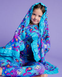 Baby Kids Bamboo Pajamas — Gabby's Dollhouse™ Mermaid Magic Ruffle Bum Bum Blanket — Image 1