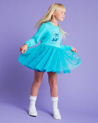Baby Kids Bamboo Pajamas — Gabby's Dollhouse™ Mermaid Magic Long Sleeve Sweatshirt Tulle Dress & Shorts Set — Image 1