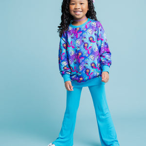 Baby Kids Bamboo Pajamas — Gabby's Dollhouse™ Mermaid Magic Crew Neck Sweatshirt & Bell Bottoms Set — Image 1