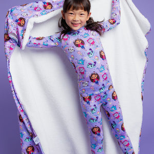 Baby Kids Bamboo Pajamas — Gabby's Dollhouse™ Purr-fect Pals Bum Bum Blanket - Plush — Image 1