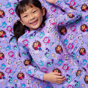 Baby Kids Bamboo Pajamas — Gabby's Dollhouse™ Purr-fect Pals Ruffle Bum Bum Blanket — Image 1