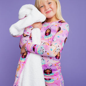 Baby Kids Bamboo Pajamas — Gabby's Dollhouse™ Sprinkle Party Bum Bum Blanket - Plush — Image 1