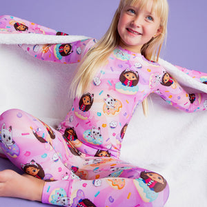 Baby Kids Bamboo Pajamas — Gabby's Dollhouse™ Sprinkle Party Long Sleeve Pajama Set — Image 1