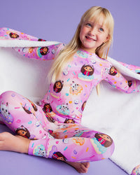 Baby Kids Bamboo Pajamas — Gabby's Dollhouse™ Sprinkle Party Long Sleeve Pajama Set — Image 1