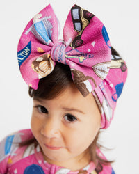 Baby Kids Bamboo Pajamas — Gilmore Girls™ Biggie Bow — Image 1